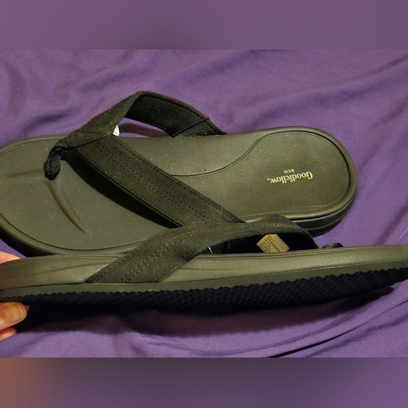 Goodfellow & Co Mens Black Ian Flip Flop Thong Sandals Easy On & Off Swim Sz 13 - Picture 3 of 11